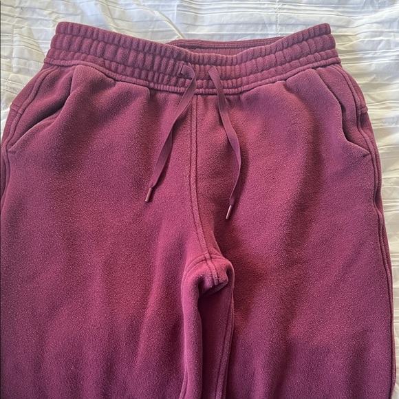 CRZ Yoga Maroon Fleece Sweatpants - Picture 4 of 10